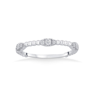 Nipura 925 Sterling Silver  Zircon Glimmer Stackable Ring