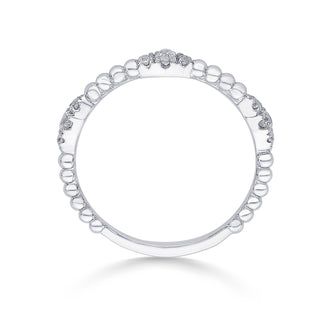 Nipura 925 Sterling Silver  Zircon Glimmer Stackable Ring