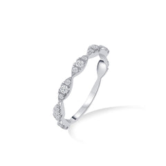 Zircon Radiance Loop 925 Sterling Silver Stackable Ring