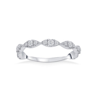 Nipura 925 Sterling Silver Zircon Radiance Loop Stackable Ring