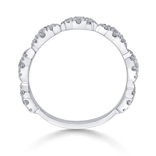 Nipura 925 Sterling Silver Zircon Radiance Loop Stackable Ring