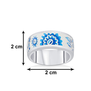 Nipura 925 Sterling Silver Colour Pop Blue Enamel