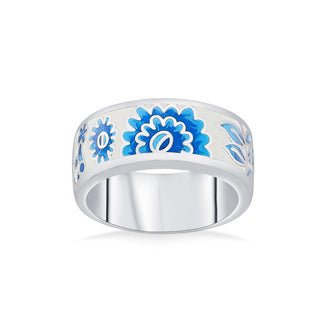 Nipura 925 Sterling Silver Colour Pop Blue Enamel