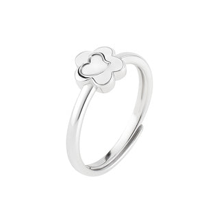 Nipura 925 Sterling Silver Minimalist Tiny Heart Ring - Adjustable