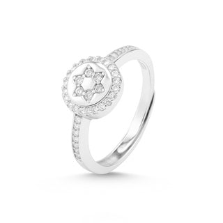 Nipura 925 Sterling Silver Minimalist Star Signet Ring - Adjustable
