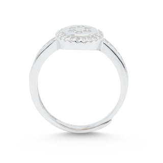 Nipura 925 Sterling Silver Minimalist Star Signet Ring - Adjustable