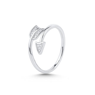 Nipura 925 Sterling Silver Minimalist Arrow Wrap Ring - Adjustable