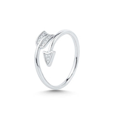 Arrow Minimalist Wrap 925 Sterling Silver Ring - Adjustable
