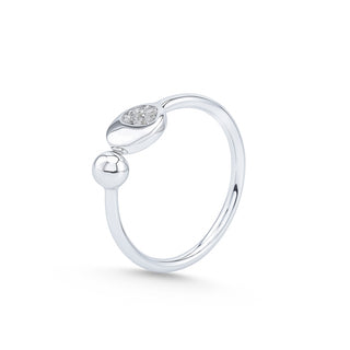 Nipura 925 Sterling Silver Minimalist Shroom Elegance Ring - Adjustable