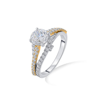 Nipura 925 Sterling Silver Two-in-One Solitaire Ring