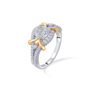 Nipura 925 Sterling Silver Floating Solitaire Ring