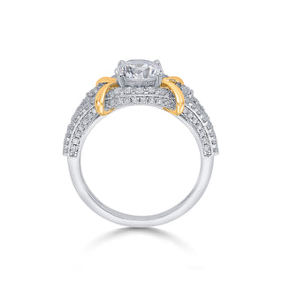Nipura 925 Sterling Silver Floating Solitaire Ring