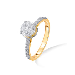 Classic Vintage Solitaire 925 Sterling Silver Ring