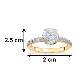 Classic Vintage Solitaire 925 Sterling Silver Ring