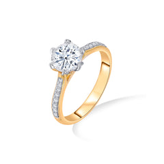 Classic Solitaire Elegance 925 Sterling Silver Ring