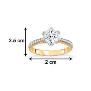 Nipura 925 Sterling Silver Classic Solitaire Elegance Ring