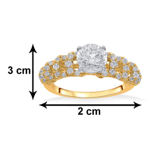 Nipura 925 Sterling Silver Blooming Crown Princess Ring