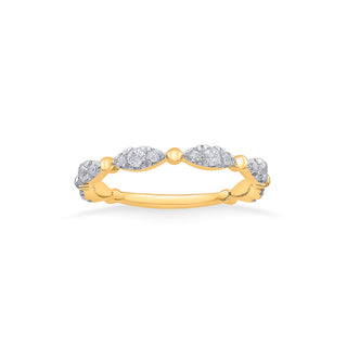 Nipura 925 Sterling Silver Zircon Wave Stackable Ring
