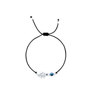 Nipura 925 Sterling Silver Jumbo Charm Adjustable Anklets Pair