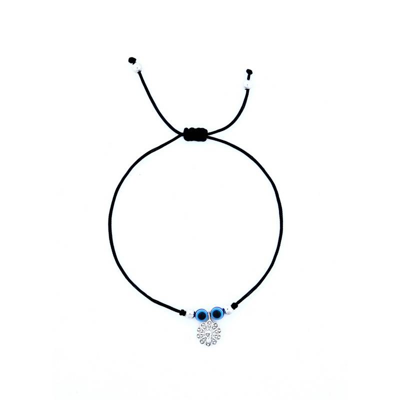 Nipura 925 Sterling Silver Peacock Charm Adjustable Anklets Pair