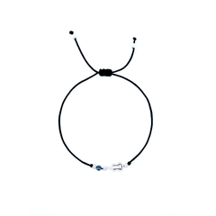 Guitar Charm 925 Sterling Silver Adjustable Anklets Pair