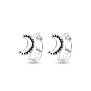 Nipura 925 Sterling Silver Crescent Moon Toe Rings