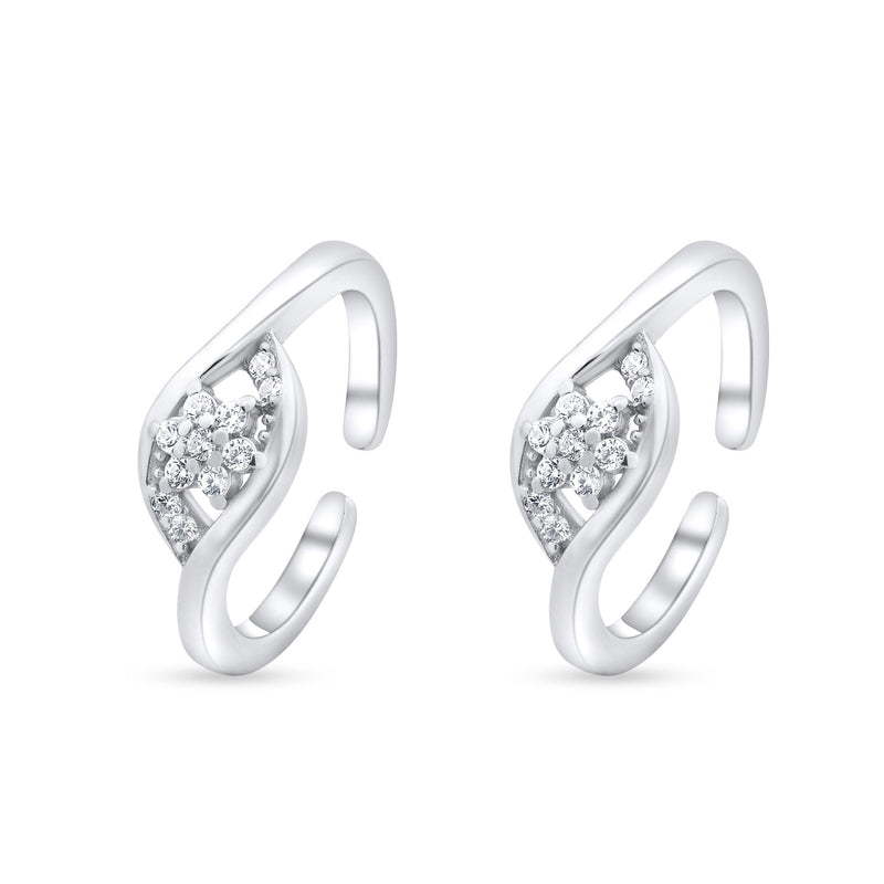 Nipura 925 Sterling Silver Golden Stride Adjustable Toe Ring