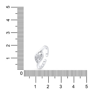 Nipura 925 Sterling Silver Golden Stride Adjustable Toe Ring