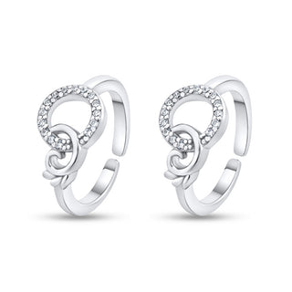 Nipura 925 Sterling Silver Daisy Loop Adjustable Toe Ring