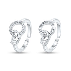 Daisy Loop 925 Sterling Silver Adjustable Toe Rings