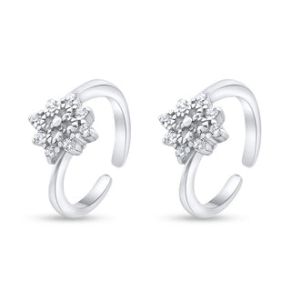 Nipura 925 Sterling Silver Ringlet Charm Adjustable Toe Ring