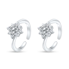 Ringlet Charm 925 Sterling Silver Adjustable Toe Ring