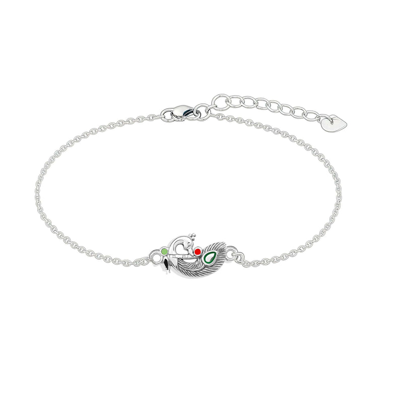 Nipura 925 Sterling Silver Divine Melody Rakhi-cum-Bracelet