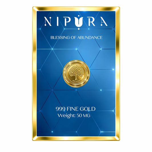 24KT 999 Pure Gold Gift Coin – Tree of Life | 50mg | Nipura
