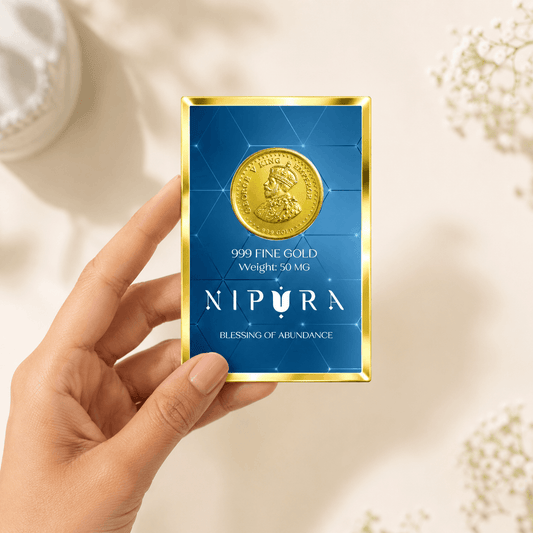 24KT Ultra Thin King George Gold Coin - Premium Gift, 50 Mg Ultra Thin
