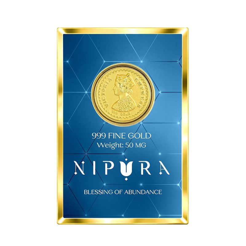 24KT Pure Gold Queen Victoria - Premium Gift, 50 Mg Ultra Thin