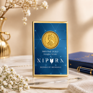 24KT Pure Gold Queen Victoria - Premium Gift, 50 Mg Ultra Thin
