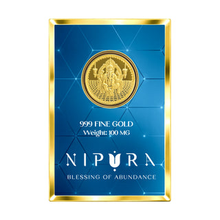 24KT Pure Ganesh Coin — Premium Gift, 100mg Ultra Thin