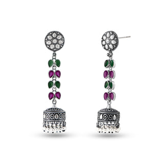 Multicolour Raisa Alloy Jhumki