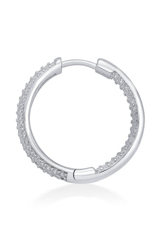 Nipura Sterling Silver Inside Out Nuovo Hoops