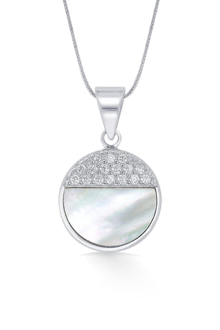 Nipura Sterling Silver Over the Moon Pendant-set(without chain)