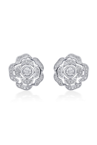 Nipura Sterling Silver Rose Pendant-set