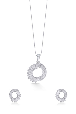 Nipura Sterling Silver Through the Shadow Pendant Set(without chain)