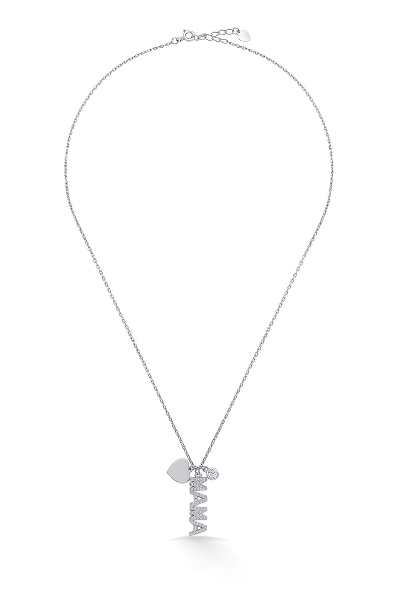 Nipura Sterling Silver Love MaMa Necklace(with chain)