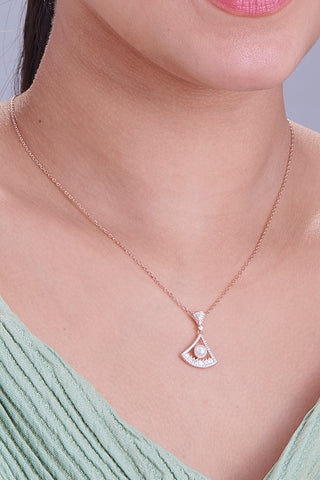 Nipura Rosegold Sterling Silver At the Shore Necklace(with chain)