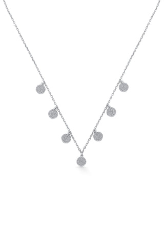 Nipura Sterling Silver Seven Charms Necklace