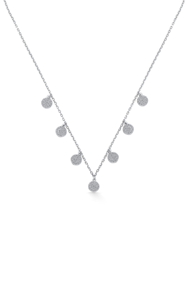 Nipura Sterling Silver Seven Charms Necklace