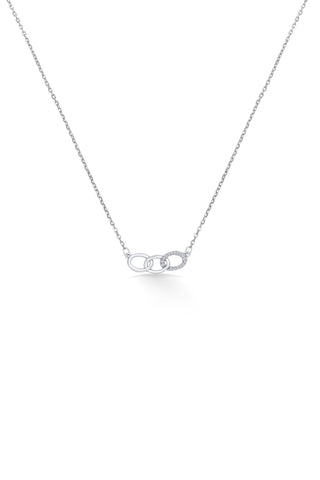 Nipura Sterling Silver Bound with Sparkle Necklace