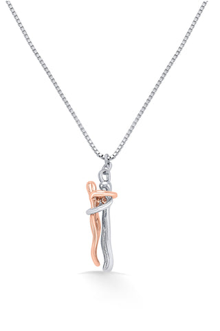 Nipura Rosegold Sterling Silver I Found You Necklace(with chain)