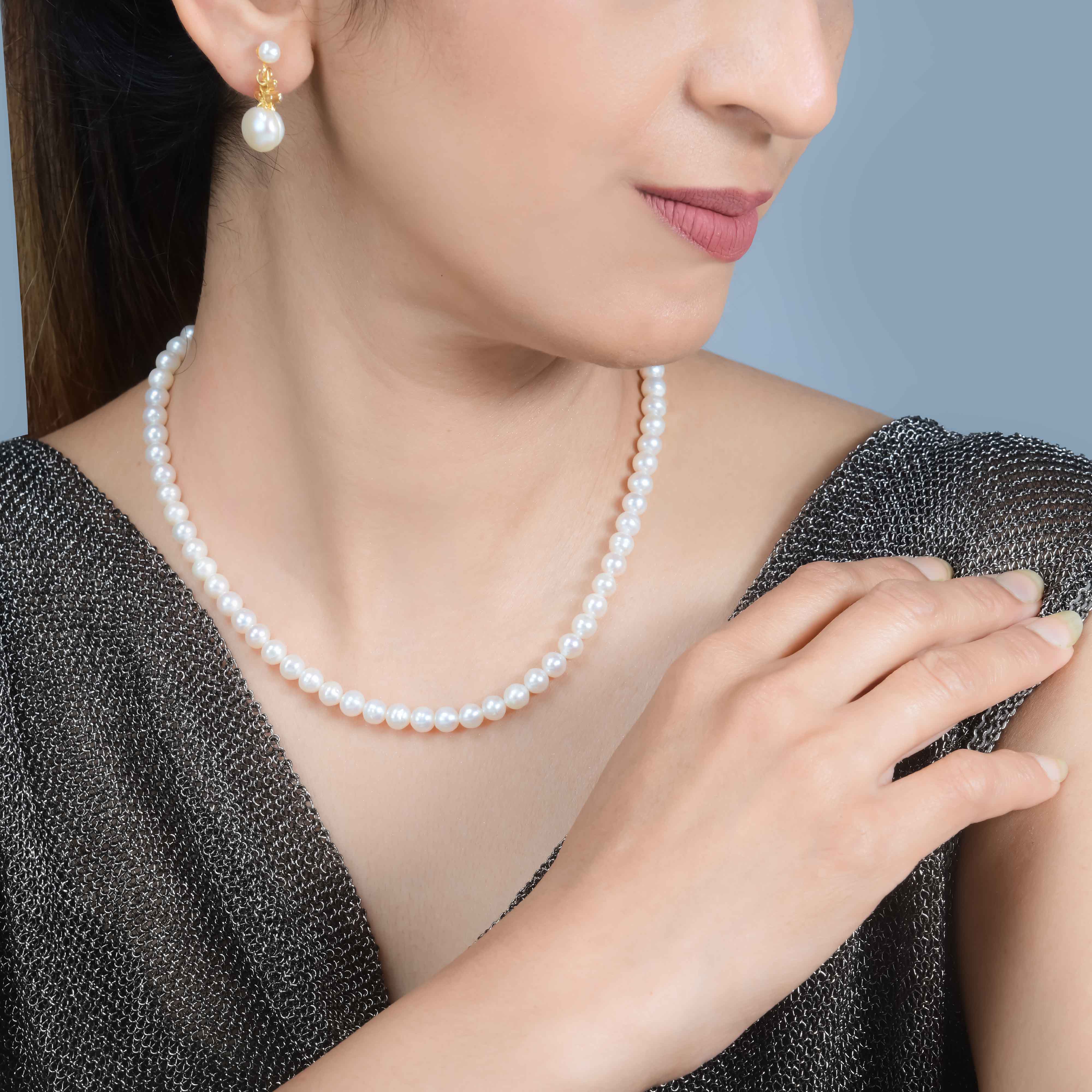 Classic Kamiko Pearl Necklace-set